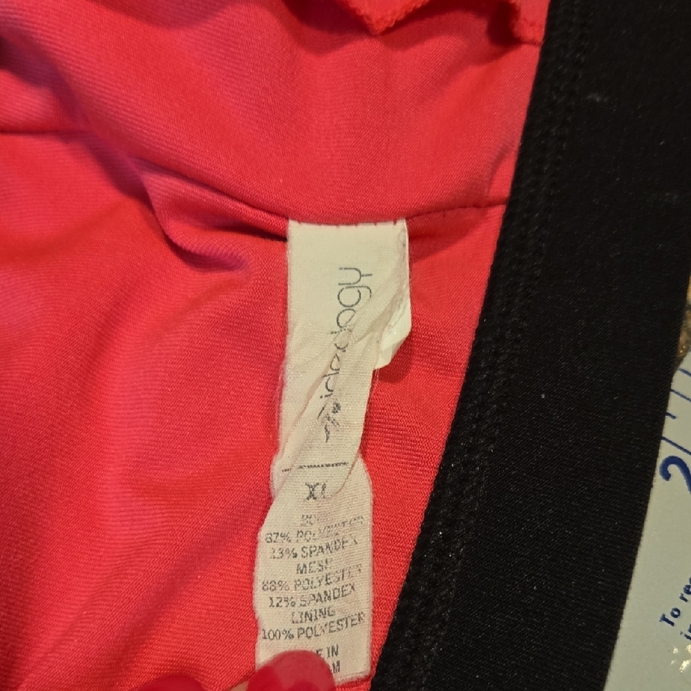 Ideology Black Sports Bra with Pink Trim - Picture 7 of 7